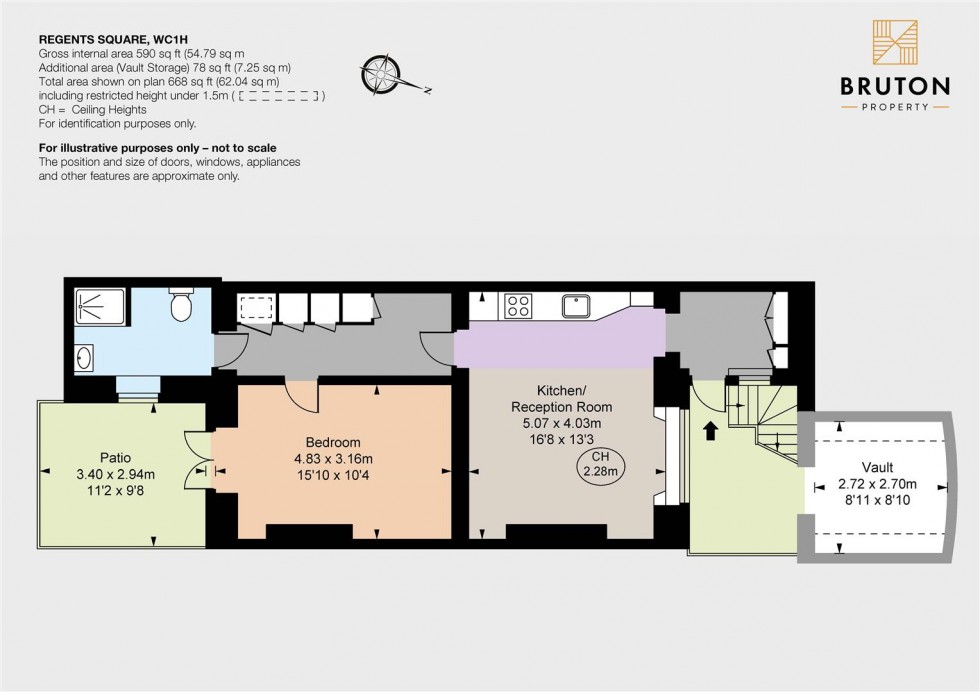 Floorplan for Regent Square, Kings Cross, London WC1H