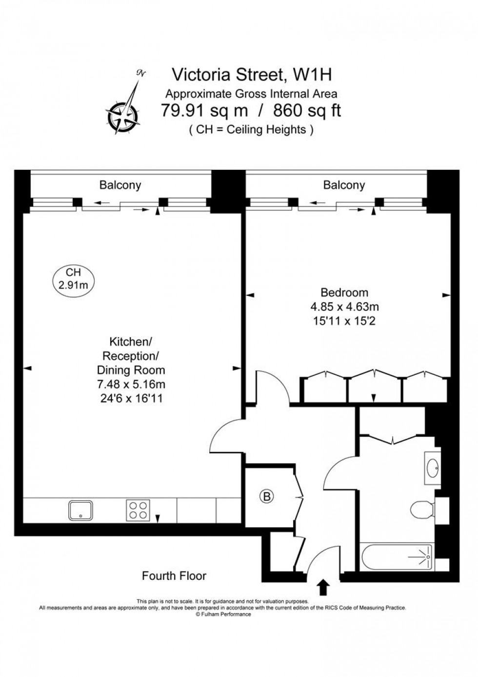 Floorplan for 55 Victoria Street, Victoria SW1H